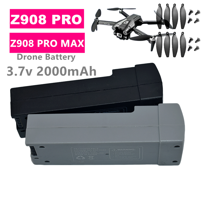 Drone Motor - Z908 PRO Drone Batterij 3.7v 2000mah