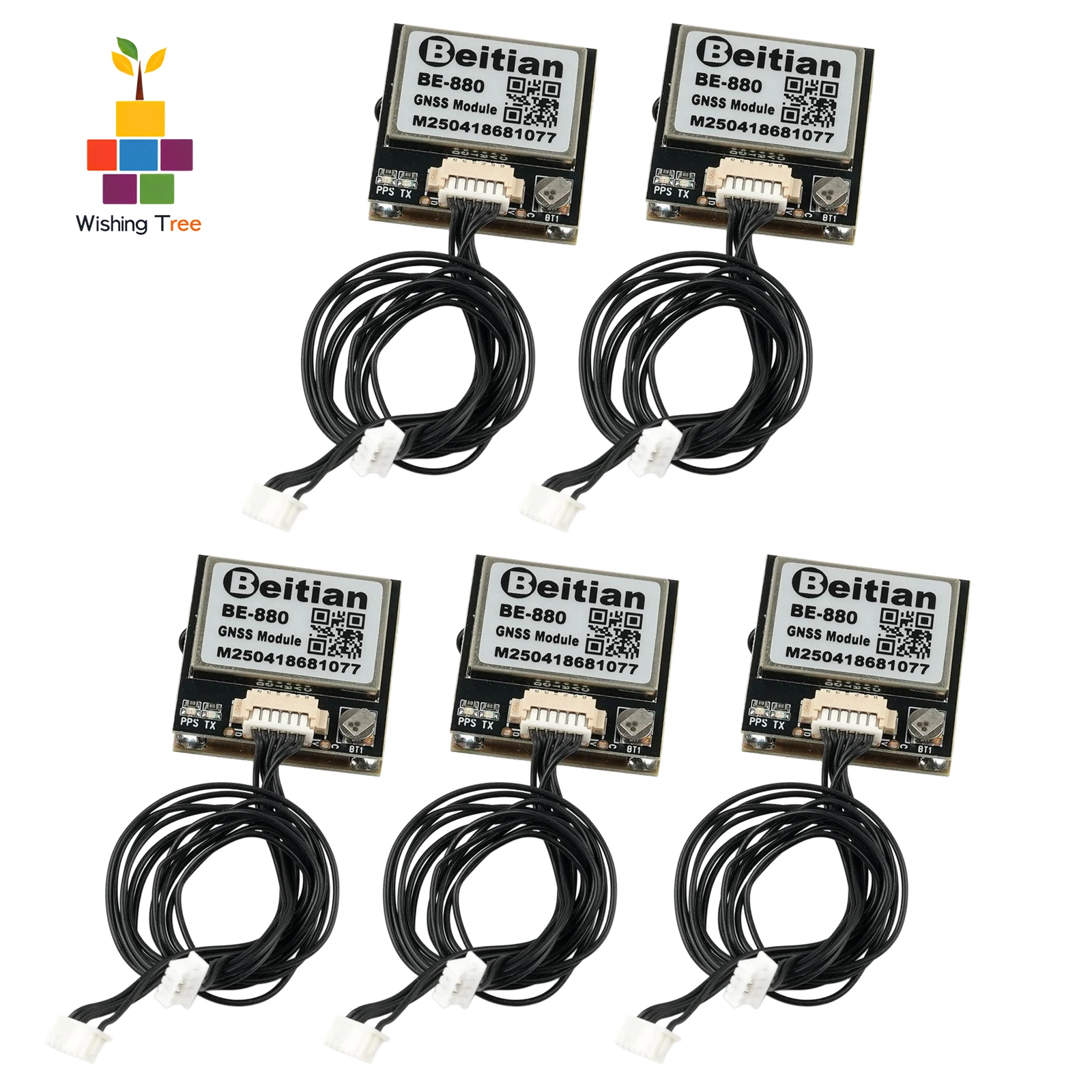 Drone Compass - Beitian BE-880 GPS-module met kompasflitsgeheugen 28x28x11mm