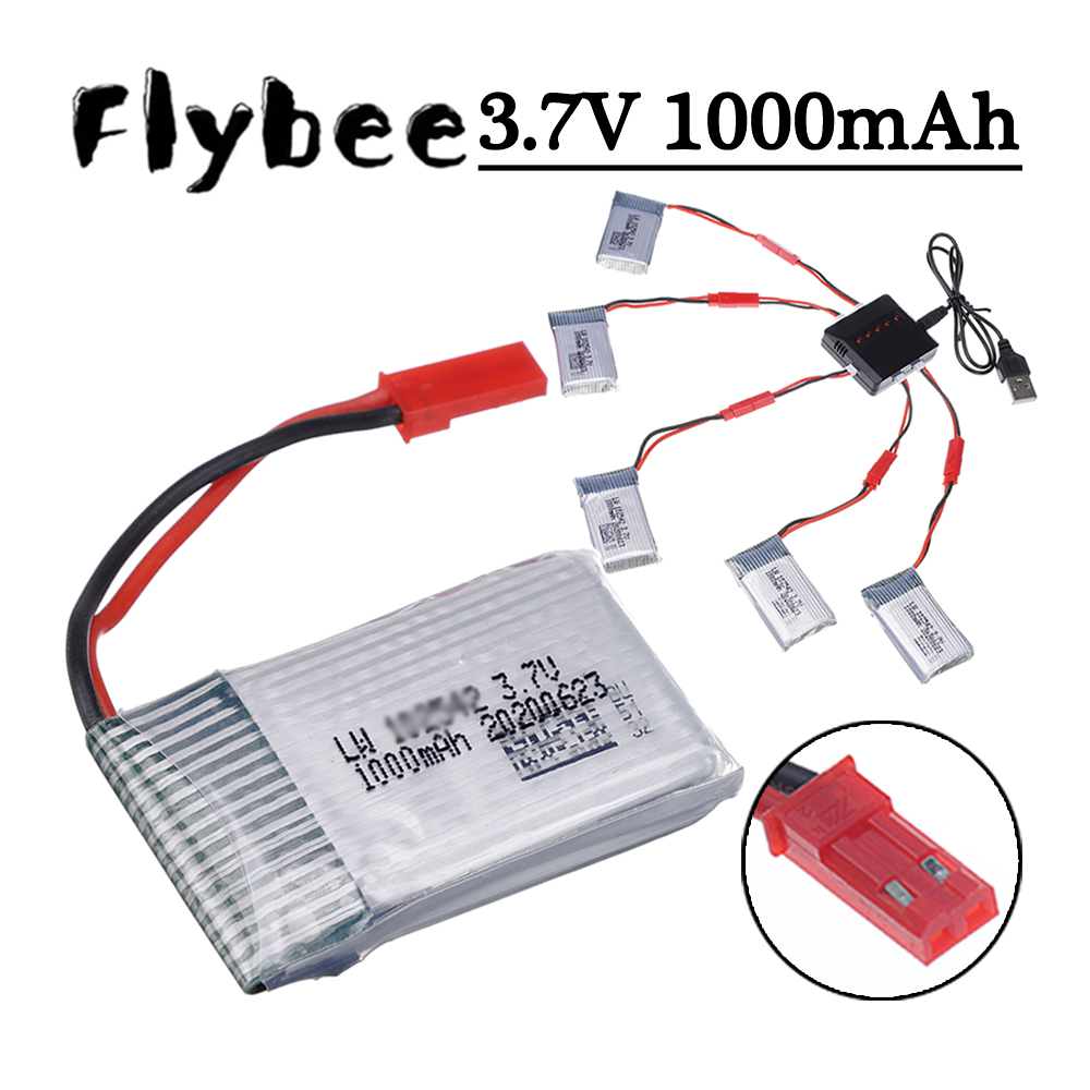 3.7V 1000mAh Lipo Batterij en  - Drone Charger recensie en prijs